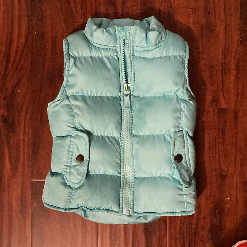 Puff vest. Girls 18-24 mos. Cherokee quilted beautiful mint color.